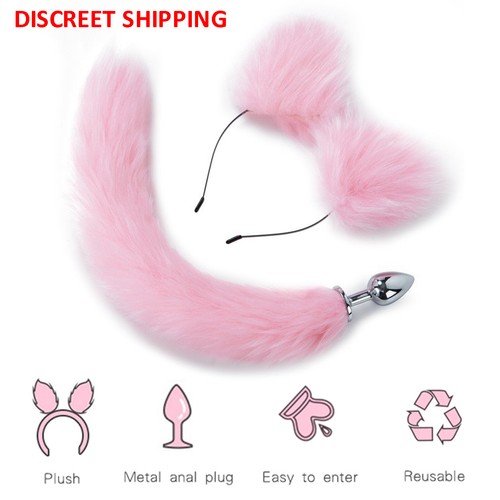 Fox tail butt - butt, anal