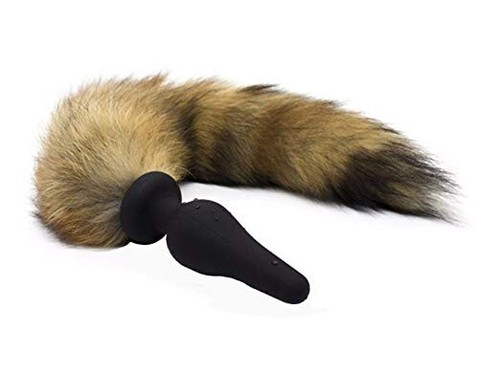 Wild faux fox butt plug - plug,
