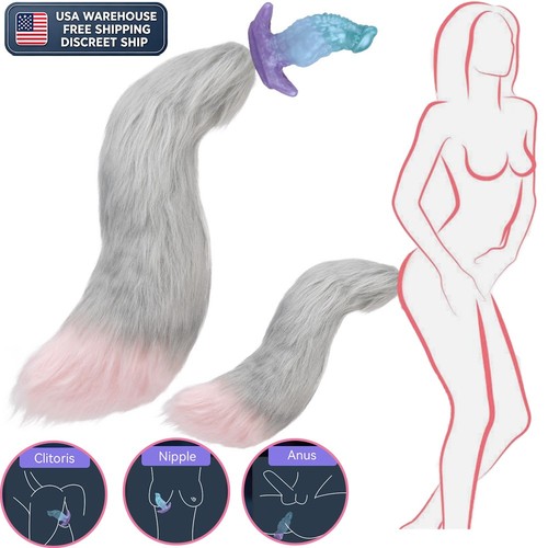 Fox tail butt - fox, plug