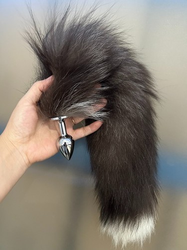 False fox tail with - with, metal
