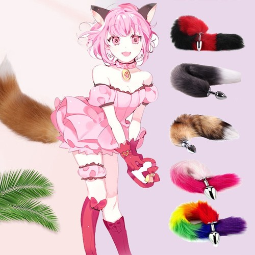 Furry fox tail cosplay metal - tail,