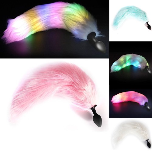 Led fox tail analplug small - analplug,