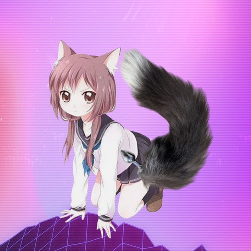 Fox tail with - with, anal-butt